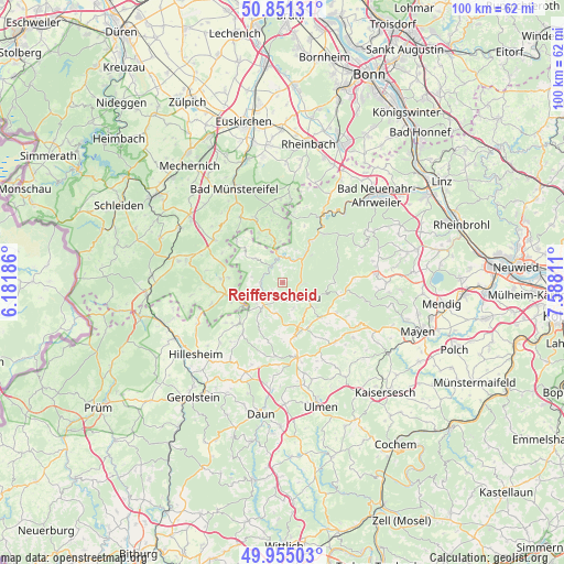 Reifferscheid on map