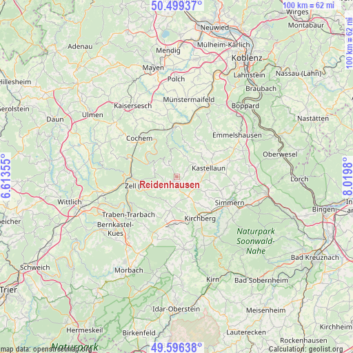 Reidenhausen on map