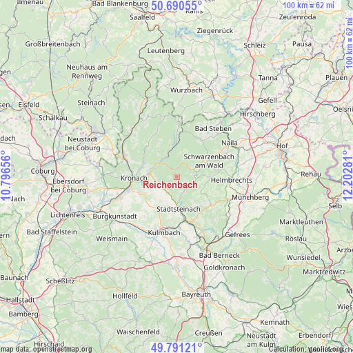 Reichenbach on map