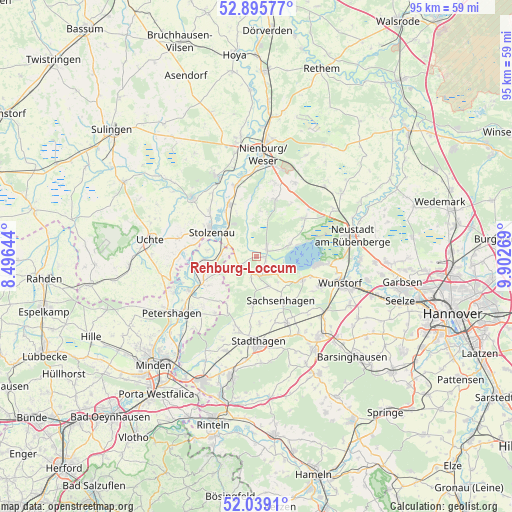 Rehburg-Loccum on map