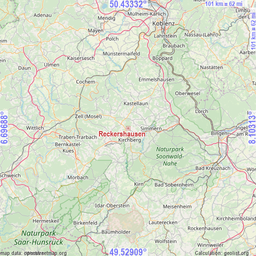 Reckershausen on map