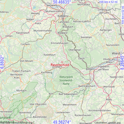 Rayerschied on map