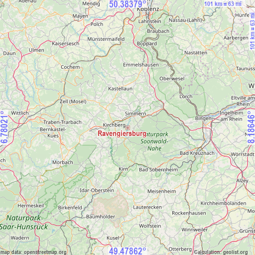 Ravengiersburg on map