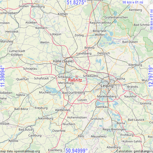 Raßnitz on map
