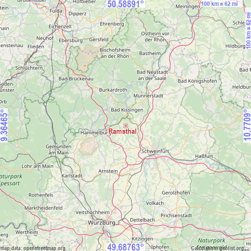 Ramsthal on map