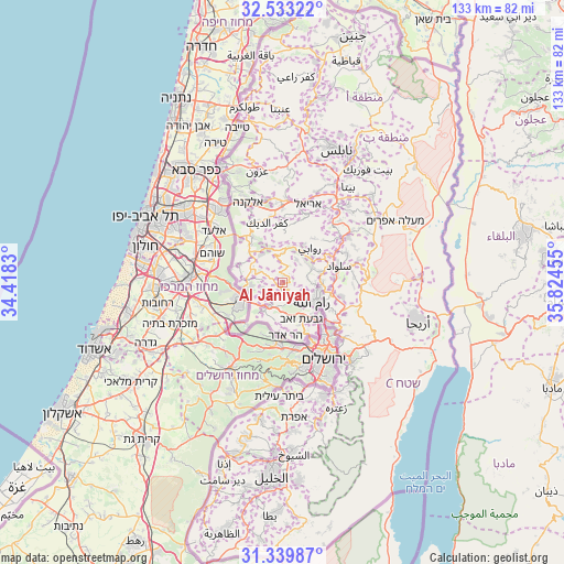 Al Jāniyah on map