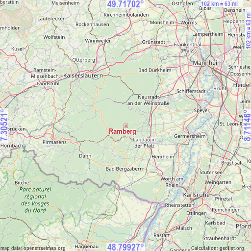 Ramberg on map