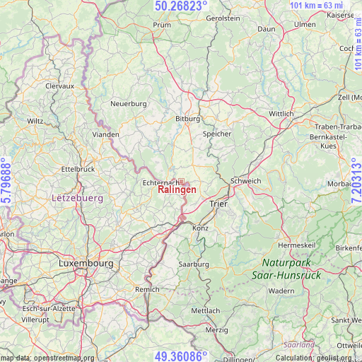 Ralingen on map