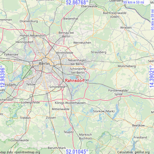 Rahnsdorf on map