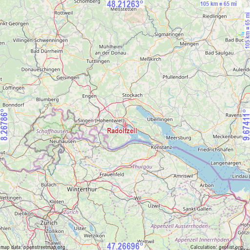 Radolfzell on map