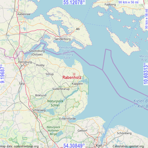 Rabenholz on map