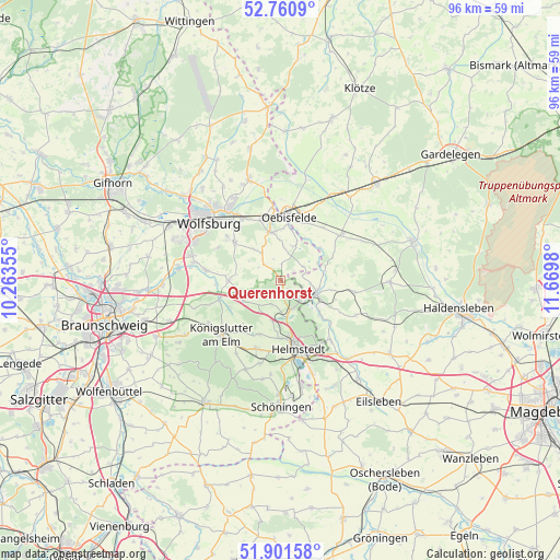 Querenhorst on map