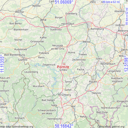 Pörmitz on map