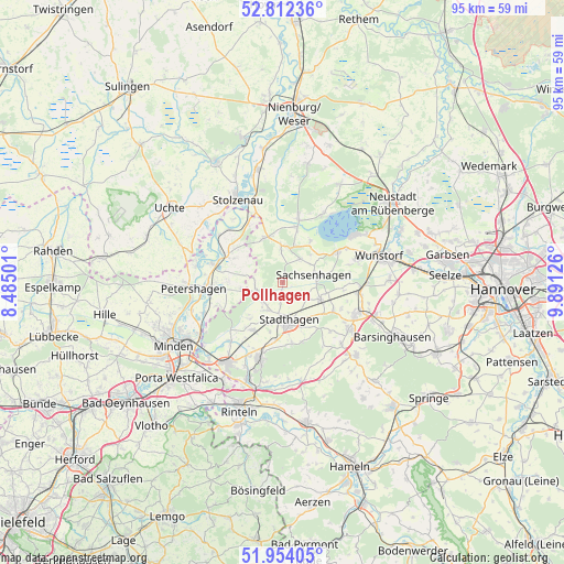 Pollhagen on map