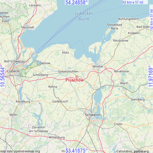 Plüschow on map