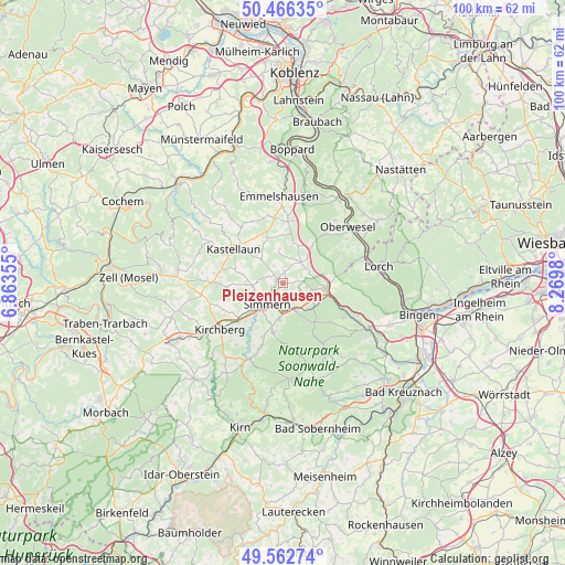 Pleizenhausen on map