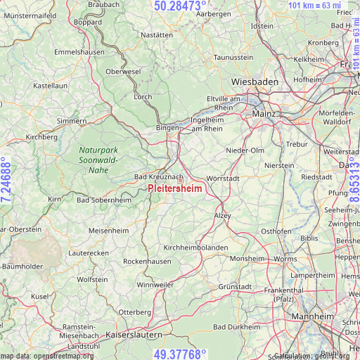 Pleitersheim on map
