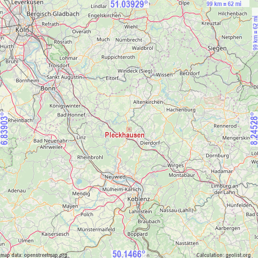 Pleckhausen on map