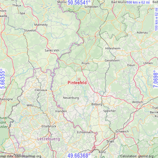 Pintesfeld on map