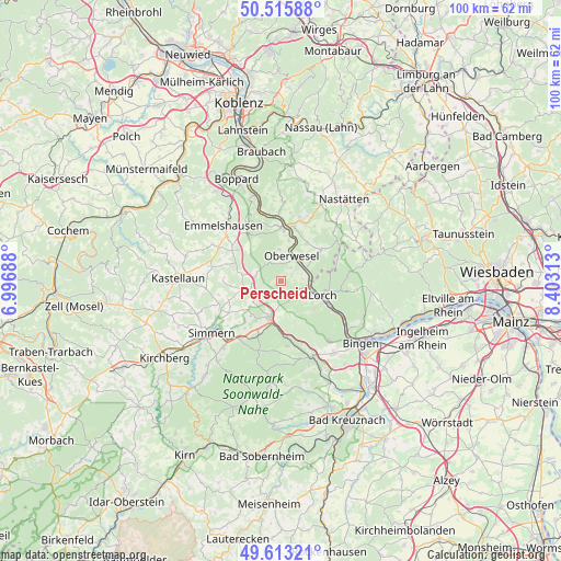 Perscheid on map