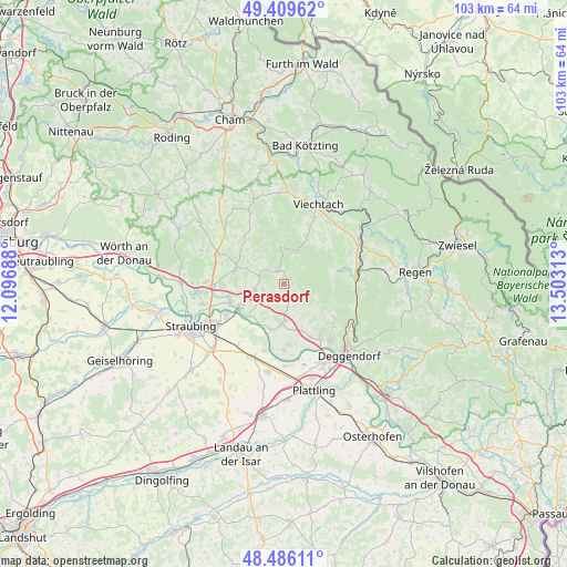 Perasdorf on map