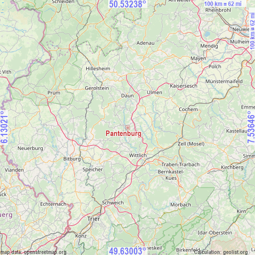 Pantenburg on map