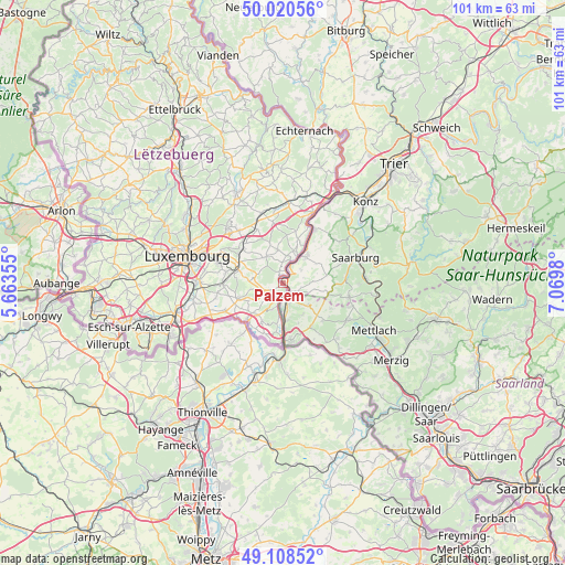 Palzem on map