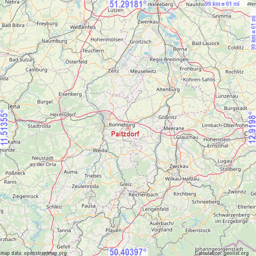Paitzdorf on map