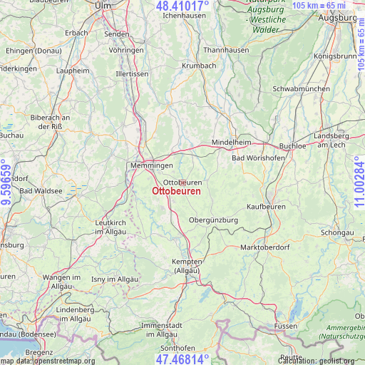 Ottobeuren on map