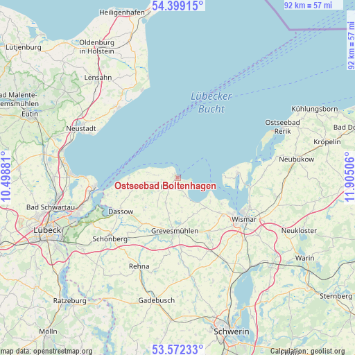 Ostseebad Boltenhagen on map