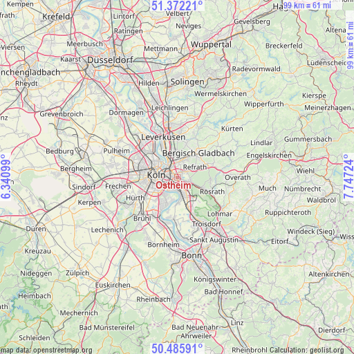Ostheim on map