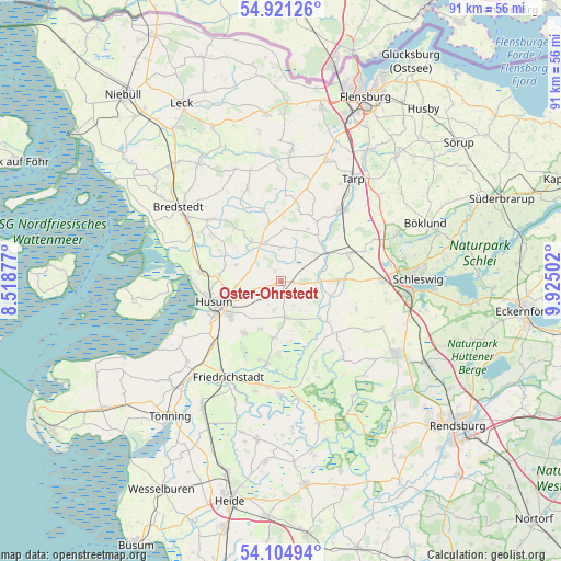 Oster-Ohrstedt on map