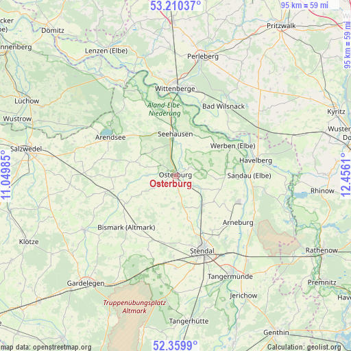 Osterburg on map