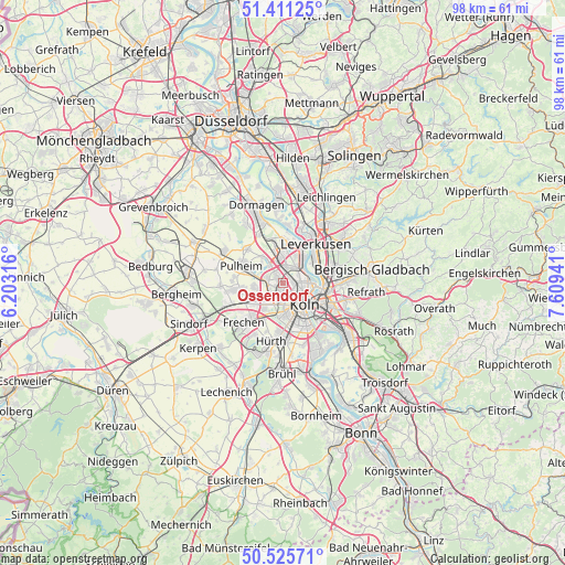 Ossendorf on map
