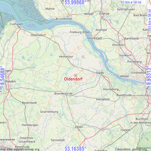 Oldendorf on map