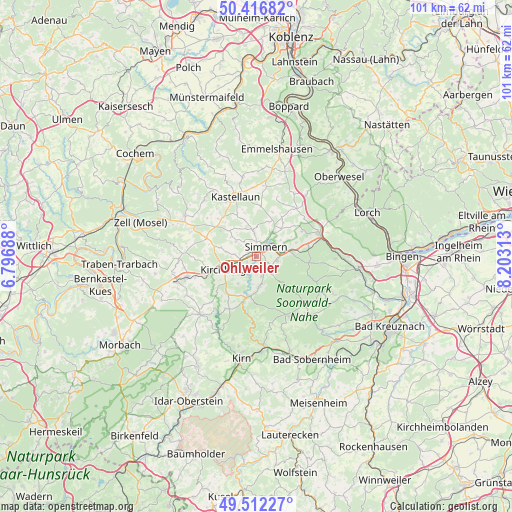 Ohlweiler on map