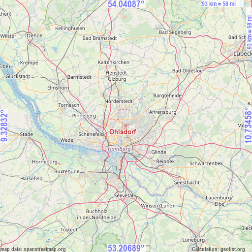 Ohlsdorf on map
