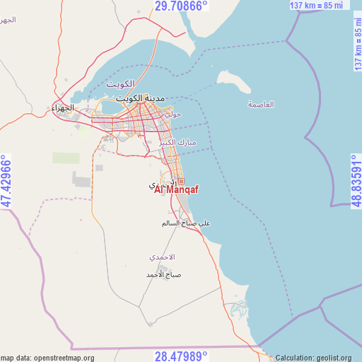 Al Manqaf on map