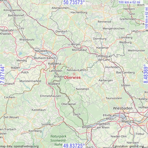 Oberwies on map