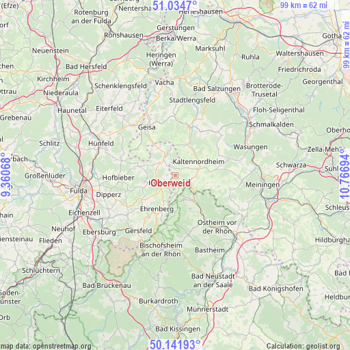 Oberweid on map