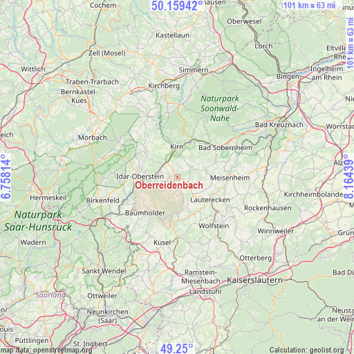 Oberreidenbach on map