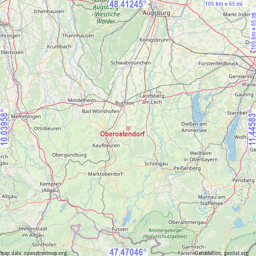 Oberostendorf on map