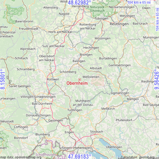 Obernheim on map