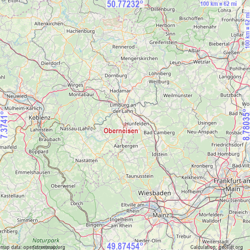 Oberneisen on map