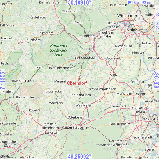 Oberndorf on map