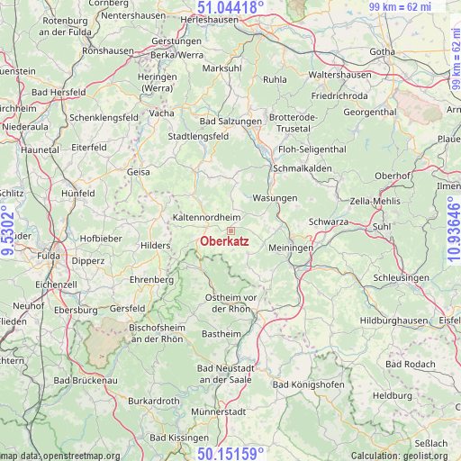 Oberkatz on map