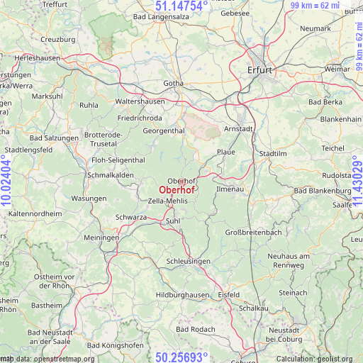 Oberhof on map