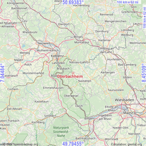 Oberbachheim on map