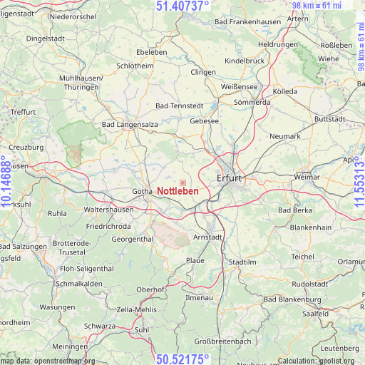 Nottleben on map