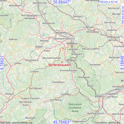 Nörtershausen on map